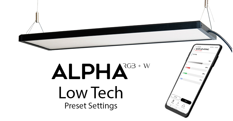 Low Tech Aquarium Lighting Preset Guide